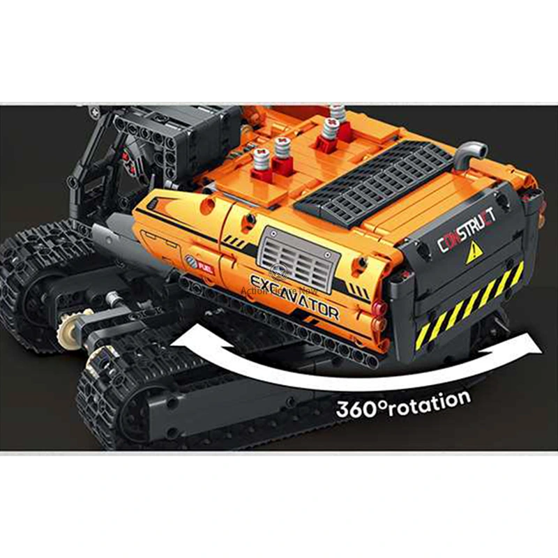 1105-Piece Remote Control Excavator 1105-Piece Remote Control Excavator