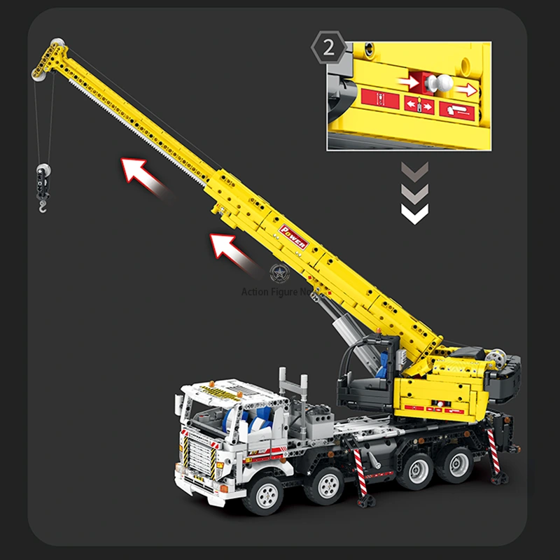 2205-Piece Remote Control Crane Truck 2205-Piece Remote Control Crane Truck