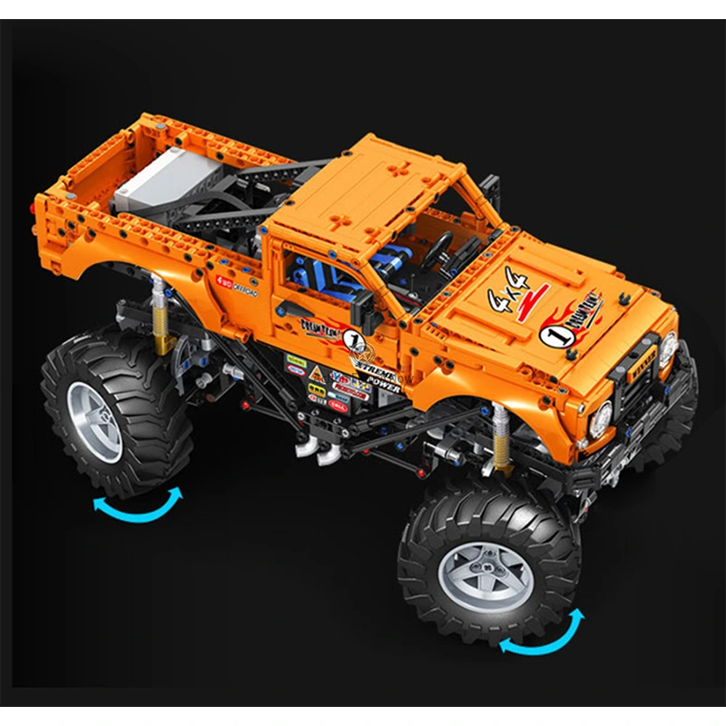 Mega 1492-Piece Remote Controlled Monster Truck Mega 1492-Piece Remote Controlled Monster Truck