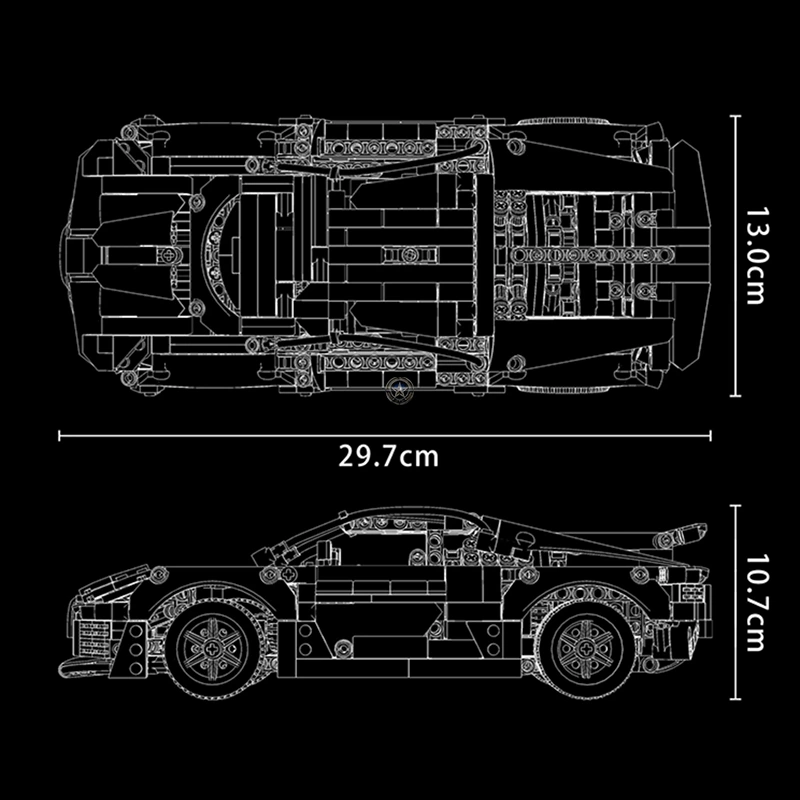 2020 Hypercar Building Blocks Model (879 Pieces) 2020 Hypercar Building Blocks Model (879 Pieces)