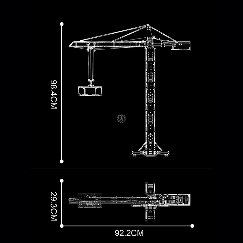 Remote Control Building Crane (98 cm), 1796 Pieces Remote Control Building Crane (98 cm), 1796 Pieces