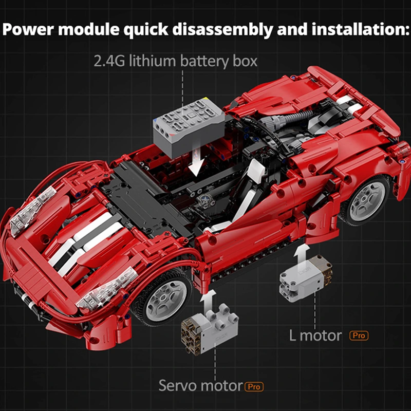 1125pcs Remote Controlled Italian Supercar 1125pcs Remote Controlled Italian Supercar