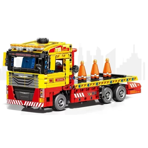 1/16 Scale Remote Controlled Flatbed Tow Truck - 784pcs