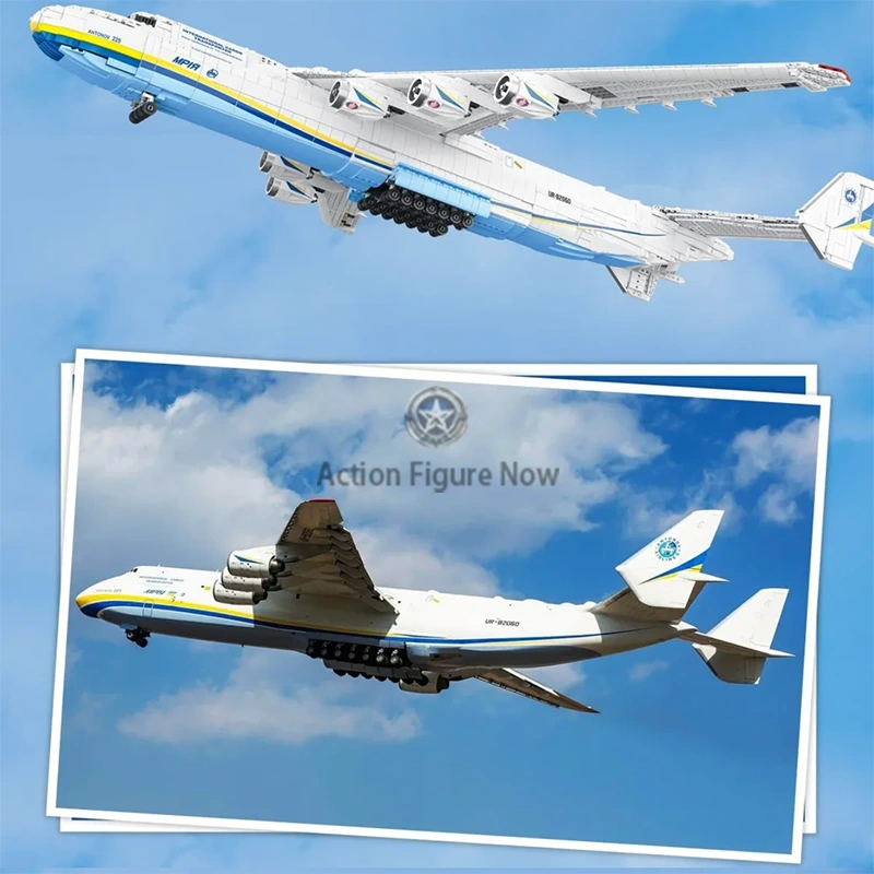 Antonov 225 Mriya Building Blocks Set with Display Stand (5349 Pieces) Antonov 225 Mriya Building Blocks Set with Display Stand (5349 Pieces)