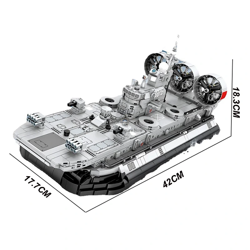 1439 Piece Military Hovercraft