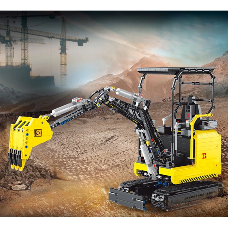 1717-Piece Remote Control Mini Excavator 1717-Piece Remote Control Mini Excavator