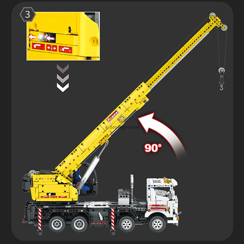 2205-Piece Remote Control Crane Truck 2205-Piece Remote Control Crane Truck