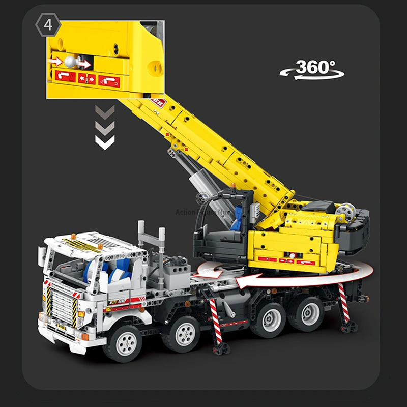 2205-Piece Remote Control Crane Truck 2205-Piece Remote Control Crane Truck