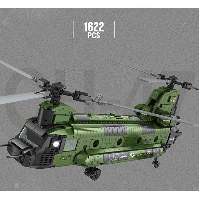 Army Transport Helicopter Building Blocks Toy - 1621 PCS Army Transport Helicopter Building Blocks Toy - 1621 PCS