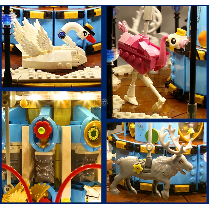 Motorized Merry-Go-Round with 5,085 Pieces Motorized Merry-Go-Round with 5,085 Pieces