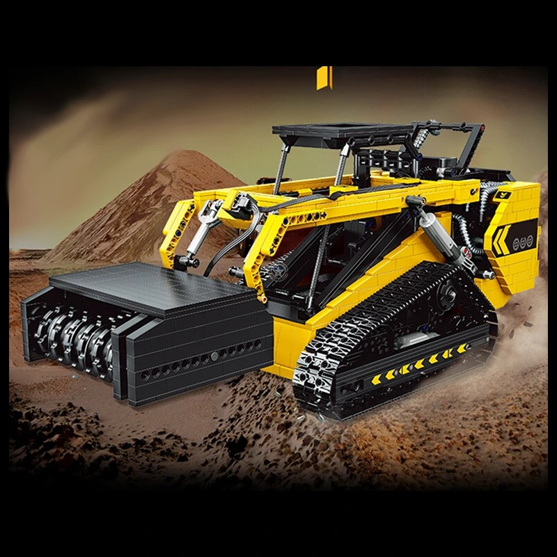 1800-Piece Remote-Controlled Compact Track Loader 1800-Piece Remote-Controlled Compact Track Loader