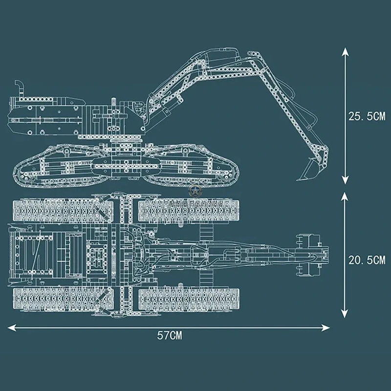 Remote Control Transforming Excavator 2236 Pieces Remote Control Transforming Excavator 2236 Pieces