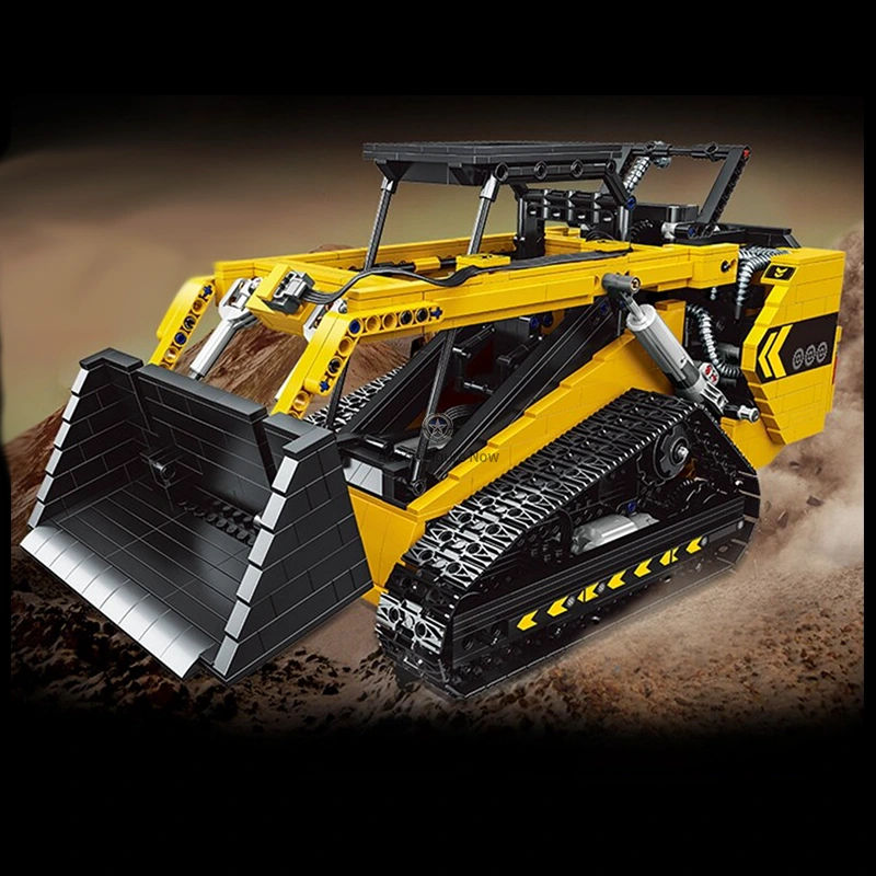 1800-Piece Remote-Controlled Compact Track Loader 1800-Piece Remote-Controlled Compact Track Loader