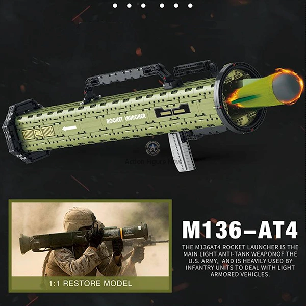 M136 AT-4 Anti-Tank Grenade Launcher Model Kit (1747 Pieces) M136 AT-4 Anti-Tank Grenade Launcher Model Kit (1747 Pieces)