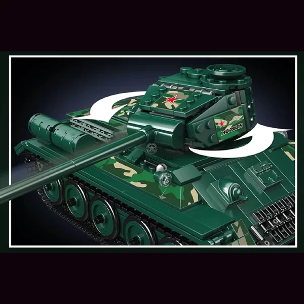 799pcs Remote Control T-34 Tank