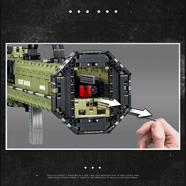 M136 AT-4 Anti-Tank Grenade Launcher Model Kit (1747 Pieces) M136 AT-4 Anti-Tank Grenade Launcher Model Kit (1747 Pieces)