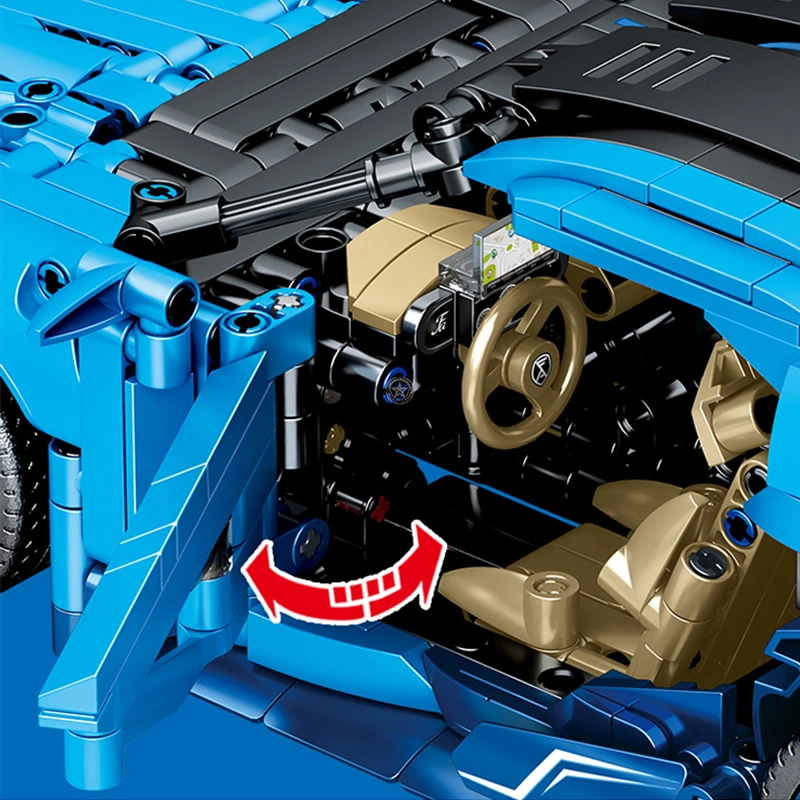 1554-Piece Six-Wheeled Hypercar 1554-Piece Six-Wheeled Hypercar