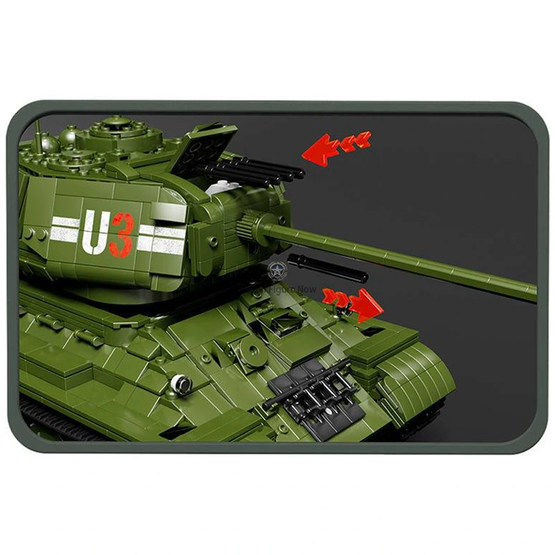T34 Remote Control Tank, 2051 Pieces T34 Remote Control Tank, 2051 Pieces