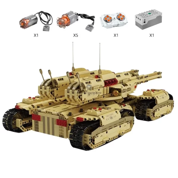 4-Track Remote Control Military Battle Tank (3295pcs)