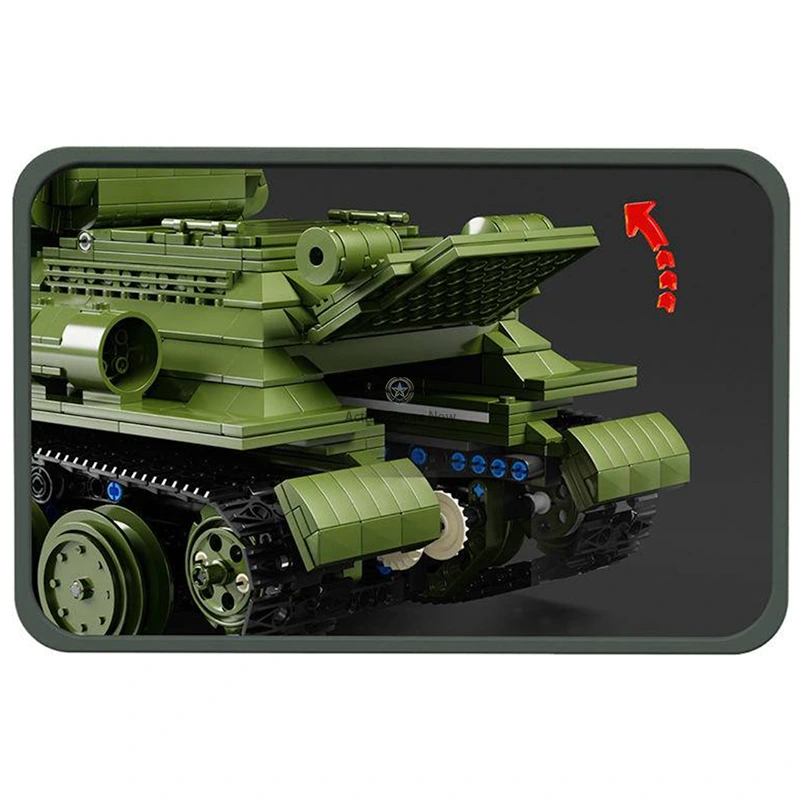 T34 Remote Control Tank, 2051 Pieces T34 Remote Control Tank, 2051 Pieces
