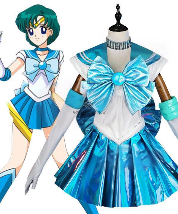 Ami Mizuno Sailor Mercury Halloween Cosplay Costume for Sailor Moon 30th Anniversary