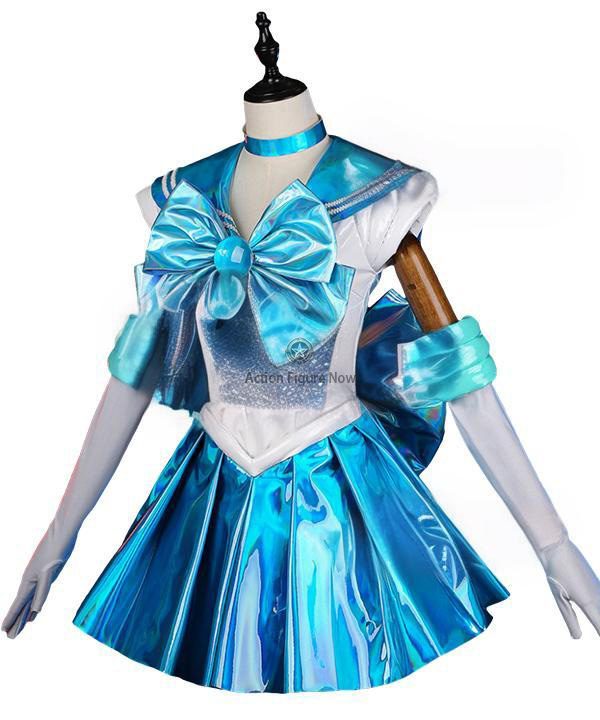 Ami Mizuno Sailor Mercury Halloween Cosplay Costume for Sailor Moon 30th Anniversary