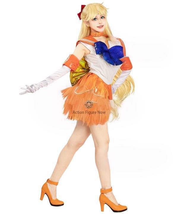 Sailor Moon 30th Anniversary Minako Aino (Sailor Venus) Halloween Cosplay Outfit Sailor Moon 30th Anniversary Minako Aino (Sailor Venus) Halloween Cosplay Outfit