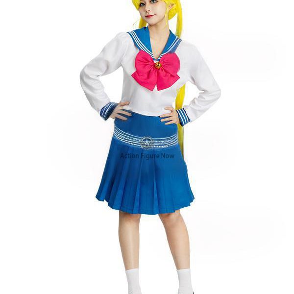 Sailor Moon Hotaru Tomoe School Girl Uniform Cosplay Costume