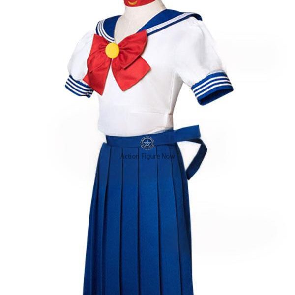 Sailor Moon Usagi Tsukino Summer School Girl Uniform Cosplay Costume