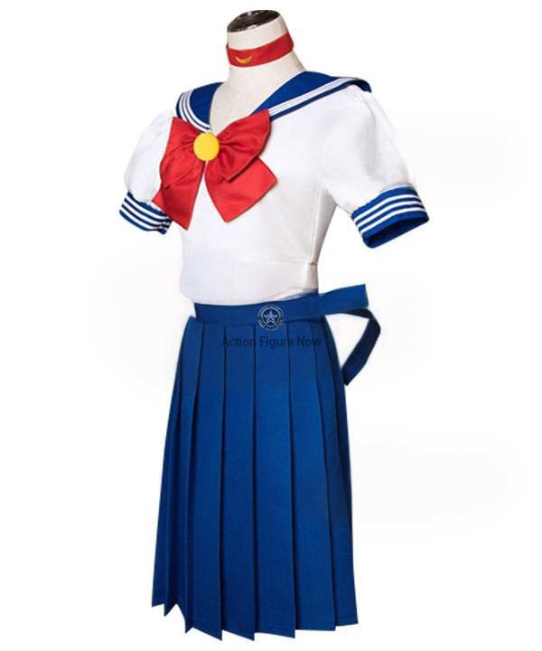Sailor Moon Usagi Tsukino Summer School Girl Uniform Cosplay Costume