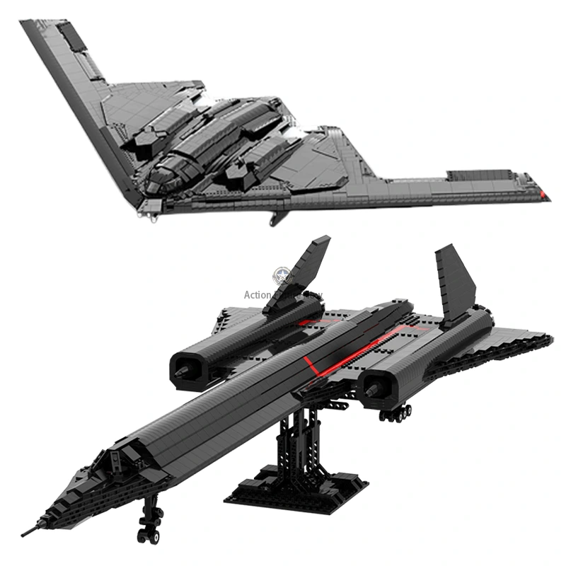1968-Piece Stealth Jet Building Block Set 1968-Piece Stealth Jet Building Block Set