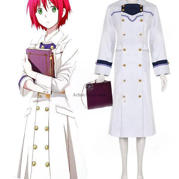 Red-Haired Snow White: Kagami no Shirayukihime Zen Wistalia Cosplay Costume with Cloak