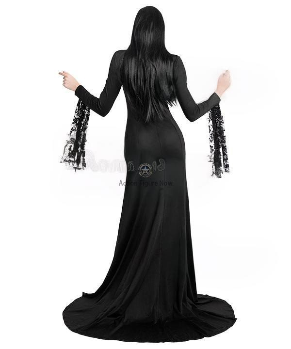 Morticia Addams Black Halloween Cosplay Costume from The Addams Family - ECM2562