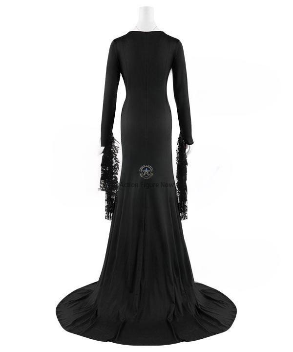 Morticia Addams Black Halloween Cosplay Costume from The Addams Family - ECM2562