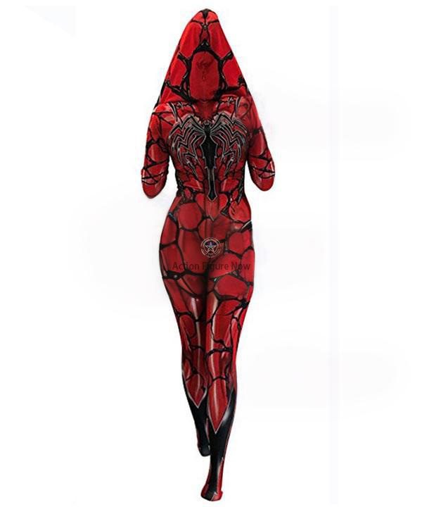Spider-Gwen Venom Symbiote and Carnage Inspired Cosplay Jumpsuit Spider-Gwen Venom Symbiote and Carnage Inspired Cosplay Jumpsuit