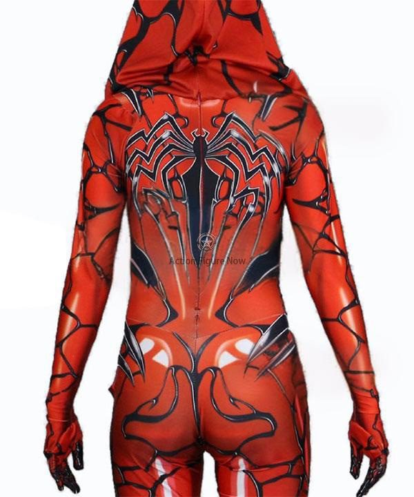 Spider-Gwen Venom Symbiote and Carnage Inspired Cosplay Jumpsuit Spider-Gwen Venom Symbiote and Carnage Inspired Cosplay Jumpsuit
