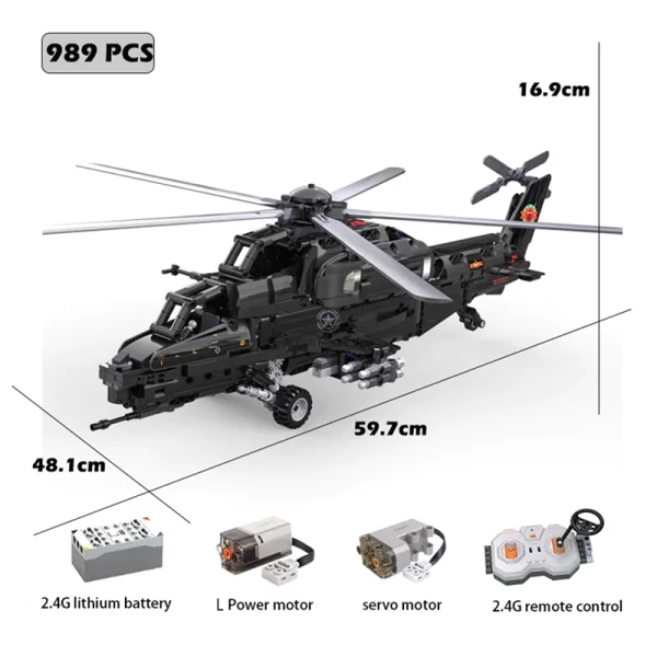989-Piece Remote Control Helicopter