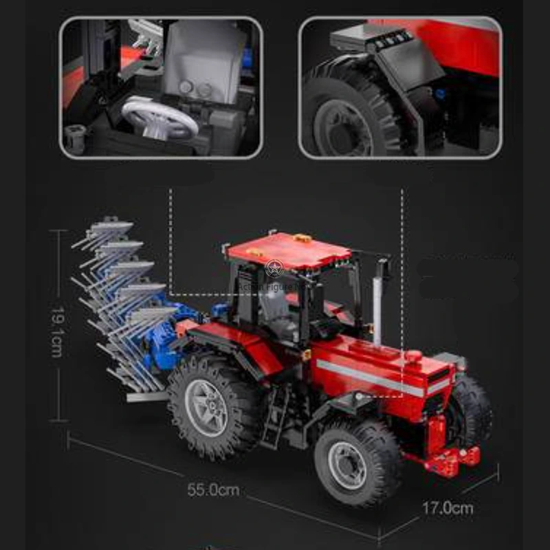 Remote Control Plow Truck with 1675+ Building Blocks Remote Control Plow Truck with 1675+ Building Blocks