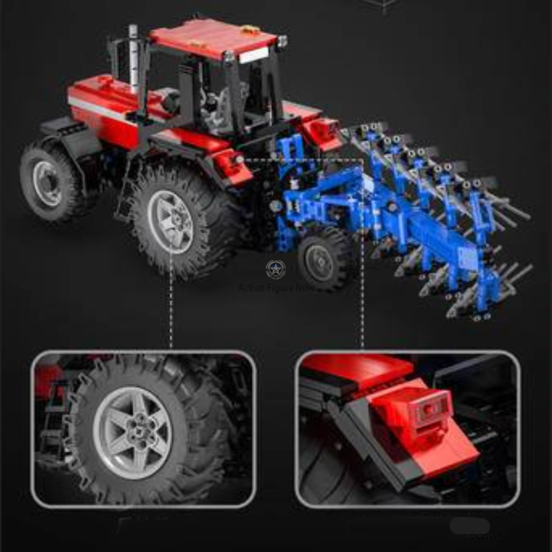 Remote Control Plow Truck with 1675+ Building Blocks Remote Control Plow Truck with 1675+ Building Blocks