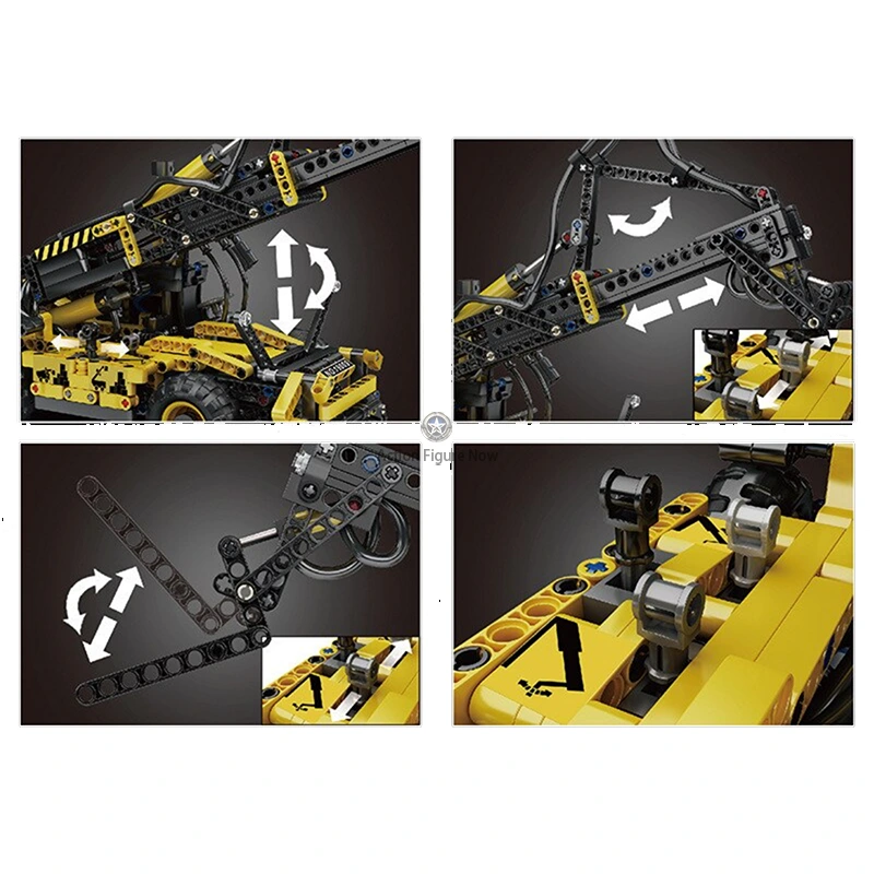 Pneumatic Forklift Building Blocks Set (802 Pieces) Pneumatic Forklift Building Blocks Set (802 Pieces)