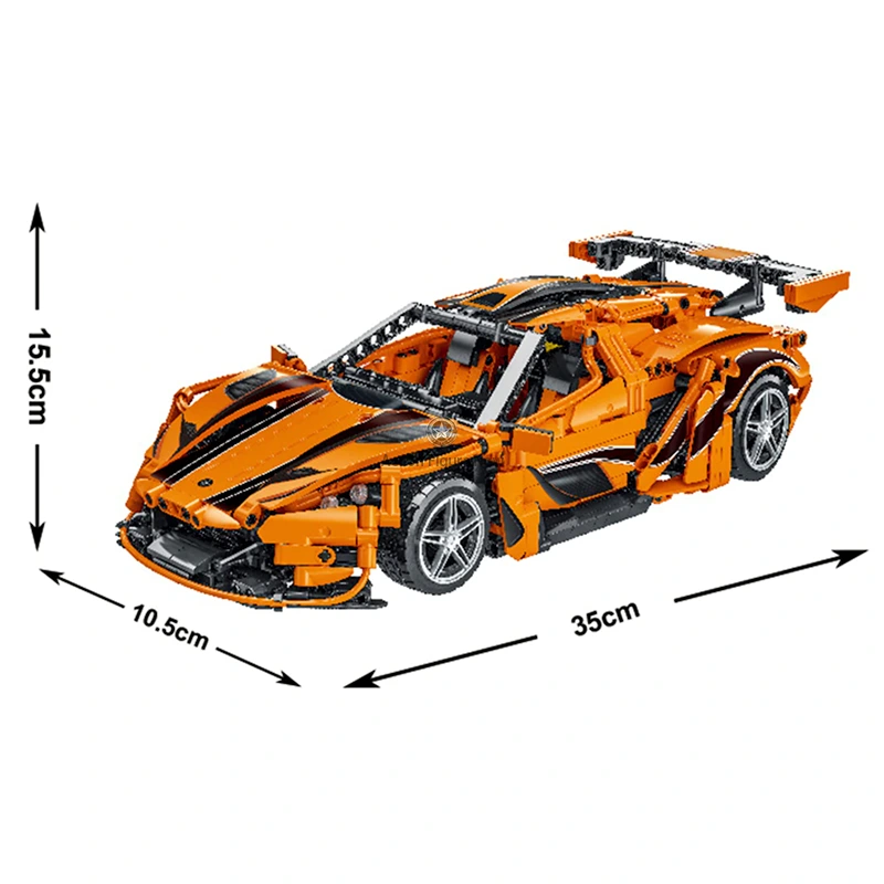 The Intense Emotion - Supercar - 1396 Pieces Building Blocks Set
