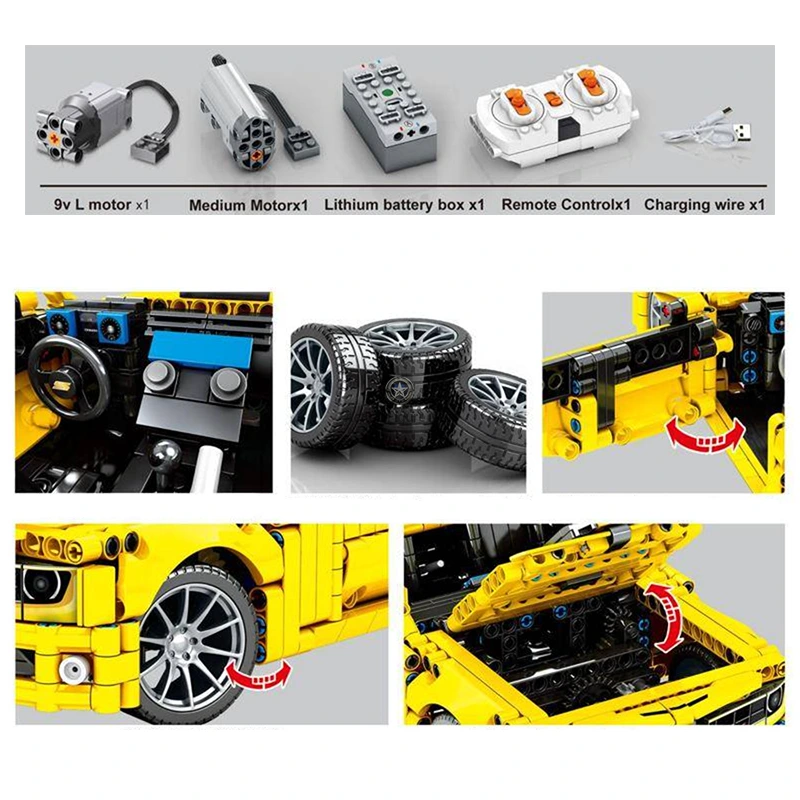 Remote Control 1098pcs American Muscle Car Remote Control 1098pcs American Muscle Car