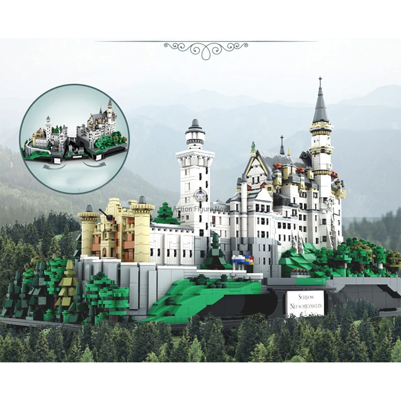 Neuschwanstein Castle 7437-Piece Premium Construction Block Model Neuschwanstein Castle 7437-Piece Premium Construction Block Model