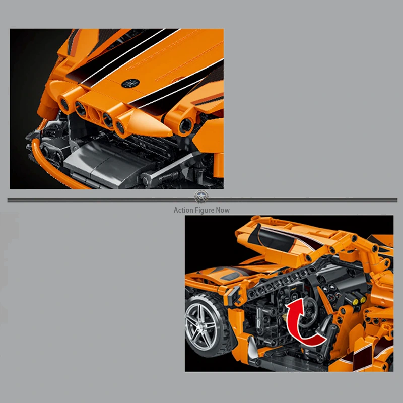 The Intense Emotion - Supercar - 1396 Pieces Building Blocks Set The Intense Emotion - Supercar - 1396 Pieces Building Blocks Set