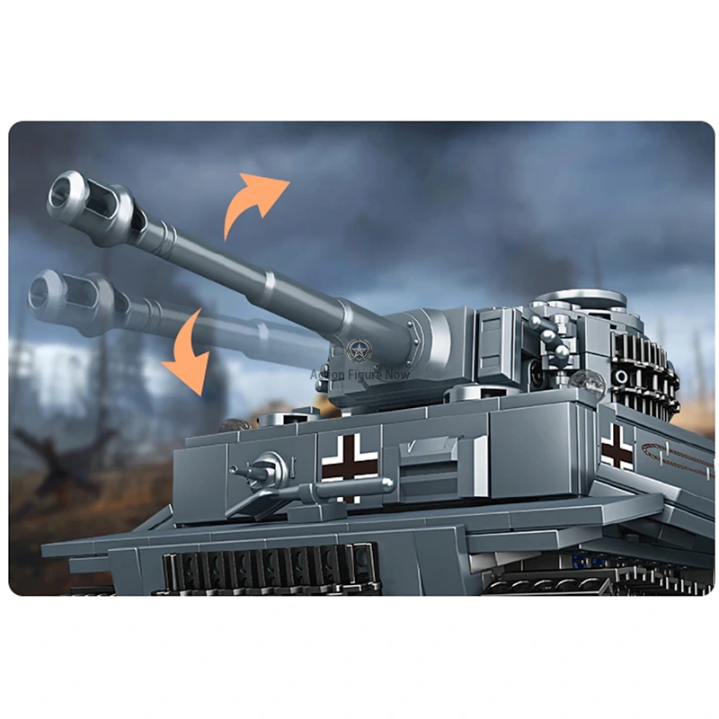 800-Piece Remote-Controlled Tiger Tank Building Block Set 800-Piece Remote-Controlled Tiger Tank Building Block Set