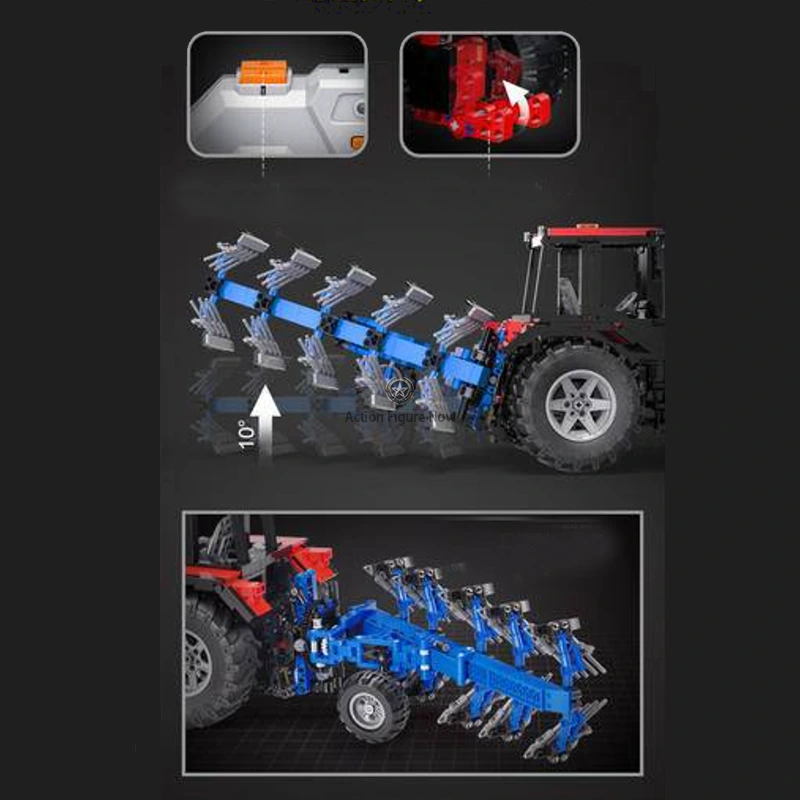 Remote Control Plow Truck with 1675+ Building Blocks Remote Control Plow Truck with 1675+ Building Blocks
