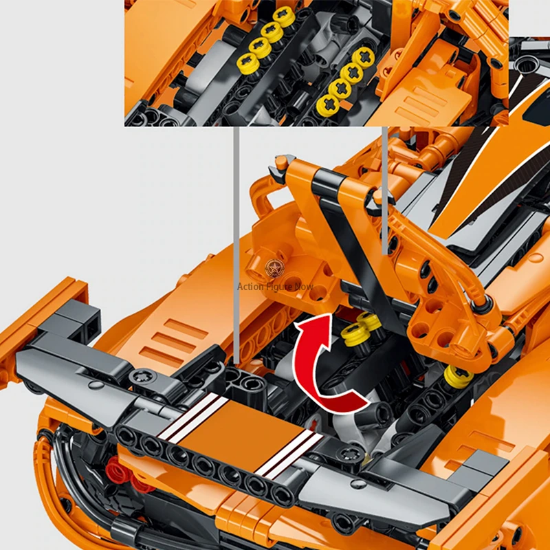 The Intense Emotion - Supercar - 1396 Pieces Building Blocks Set The Intense Emotion - Supercar - 1396 Pieces Building Blocks Set