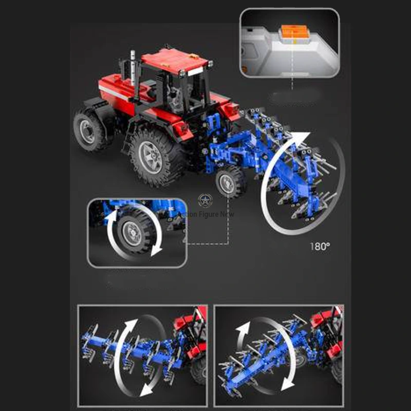 Remote Control Plow Truck with 1675+ Building Blocks Remote Control Plow Truck with 1675+ Building Blocks