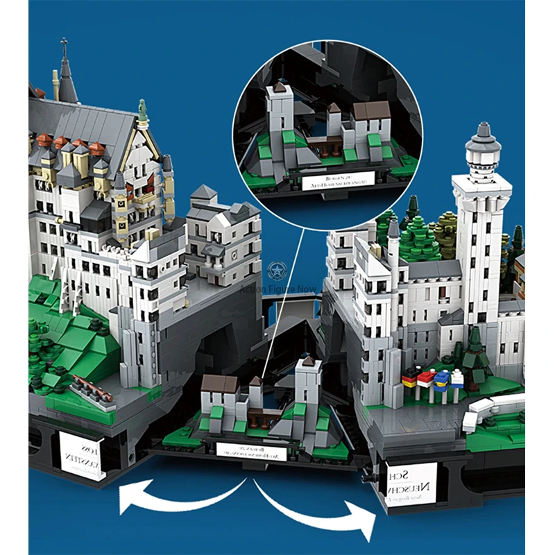 Neuschwanstein Castle 7437-Piece Premium Construction Block Model Neuschwanstein Castle 7437-Piece Premium Construction Block Model