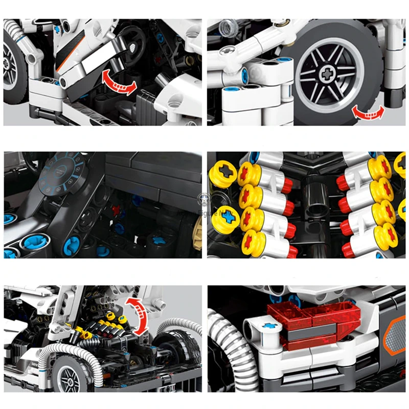 Swedish Hypercar Building Blocks (1275pcs) Swedish Hypercar Building Blocks (1275pcs)